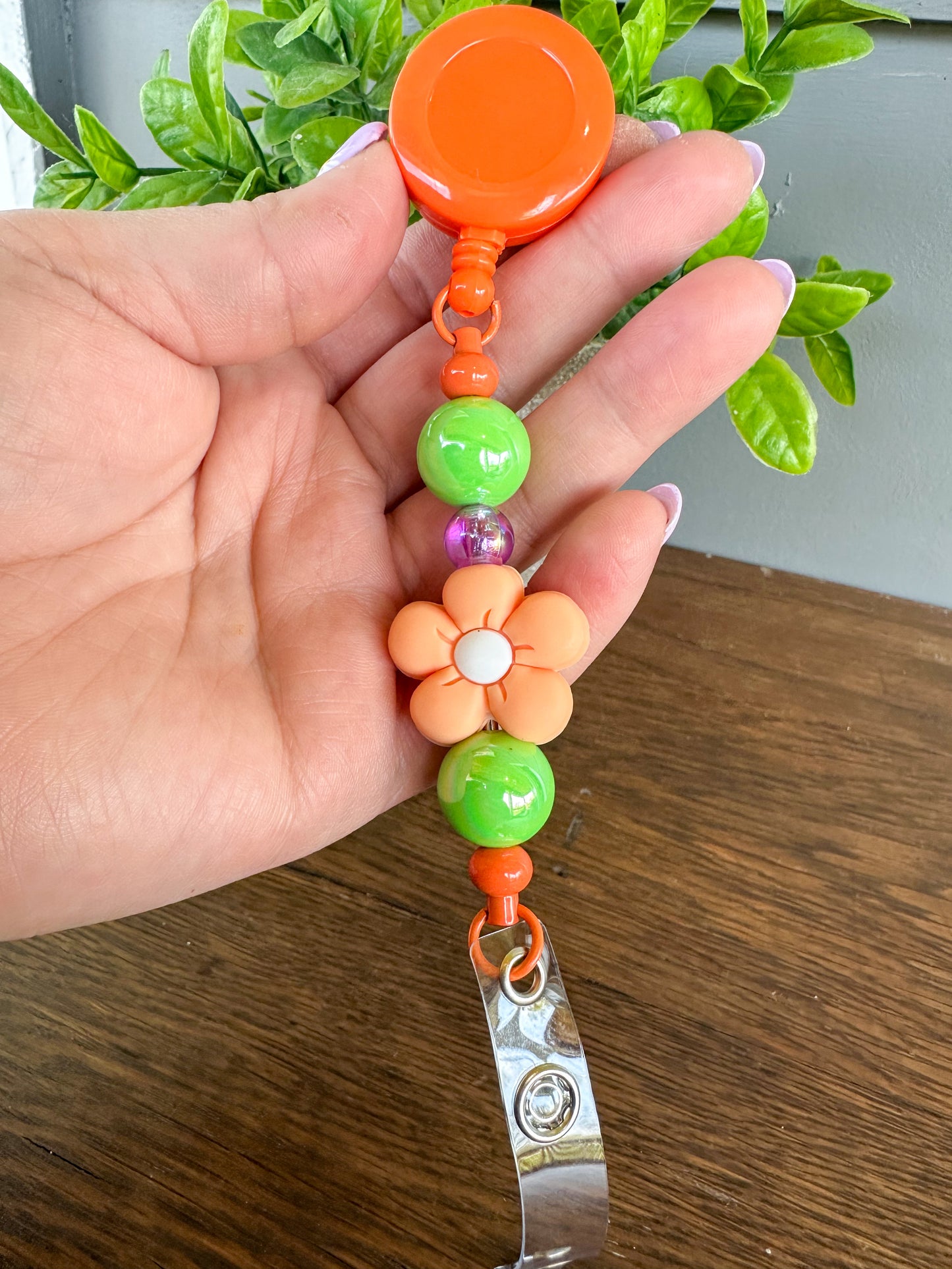 Spring Flower Badge Reel