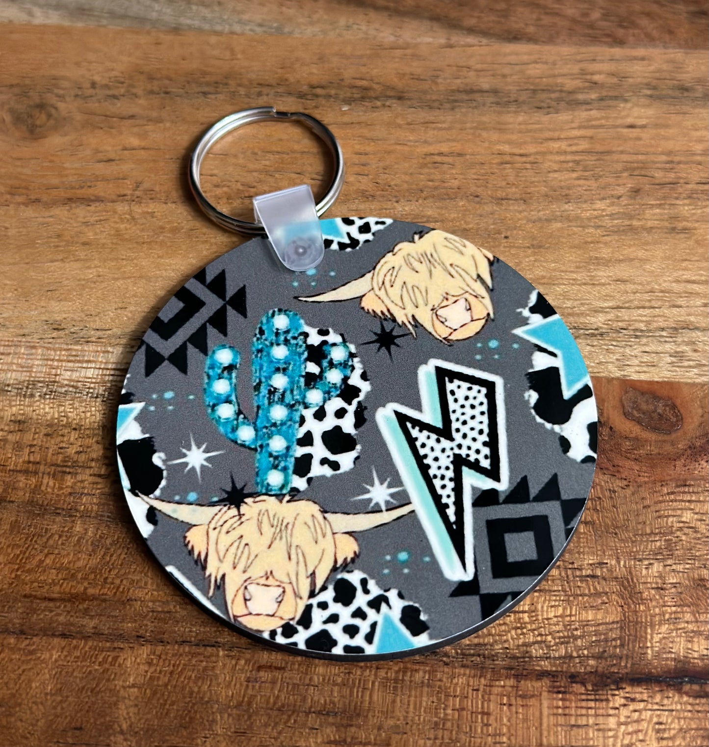 Lightning Bolt Highland Keychain