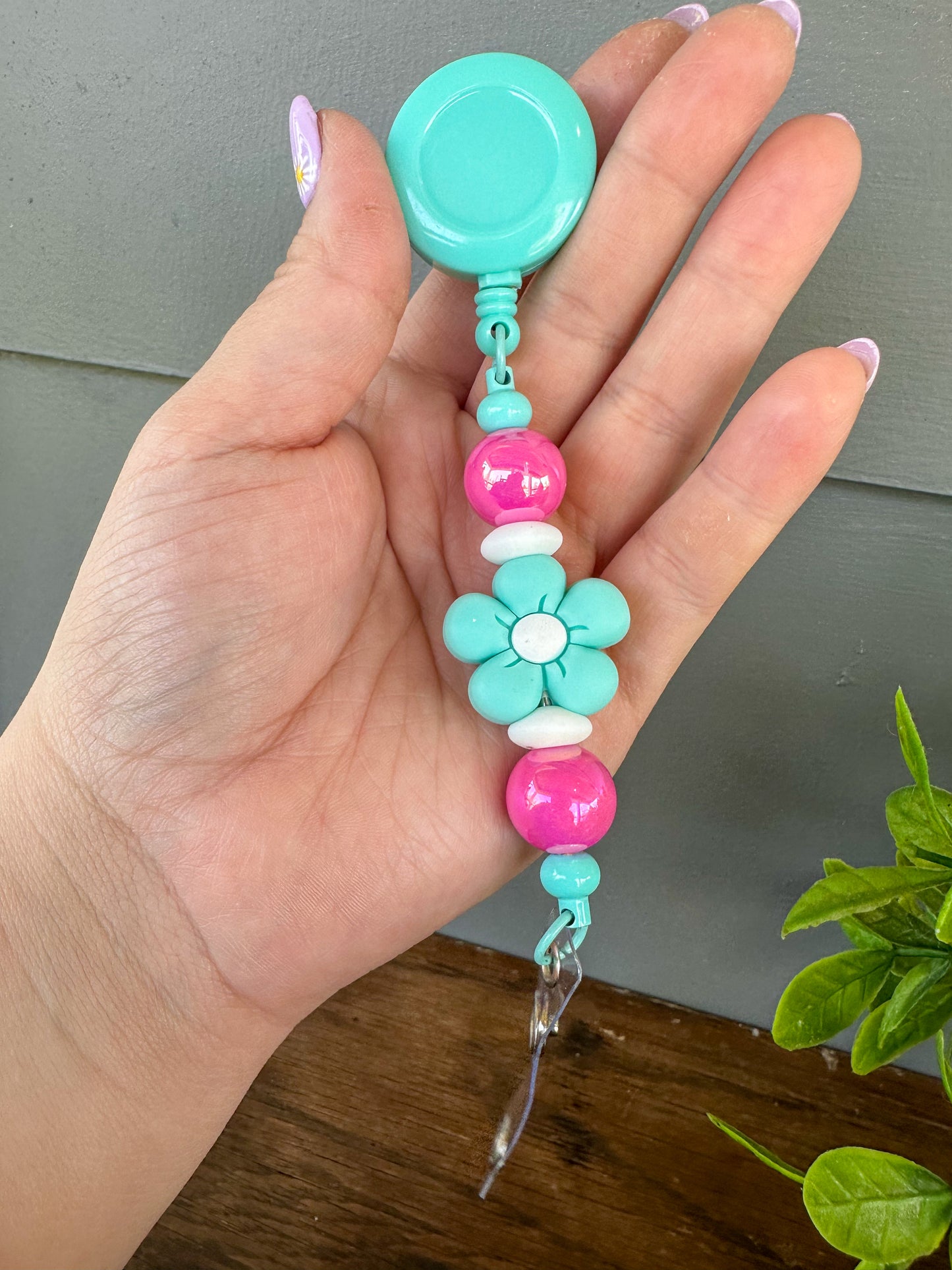 Spring Flower Badge Reel
