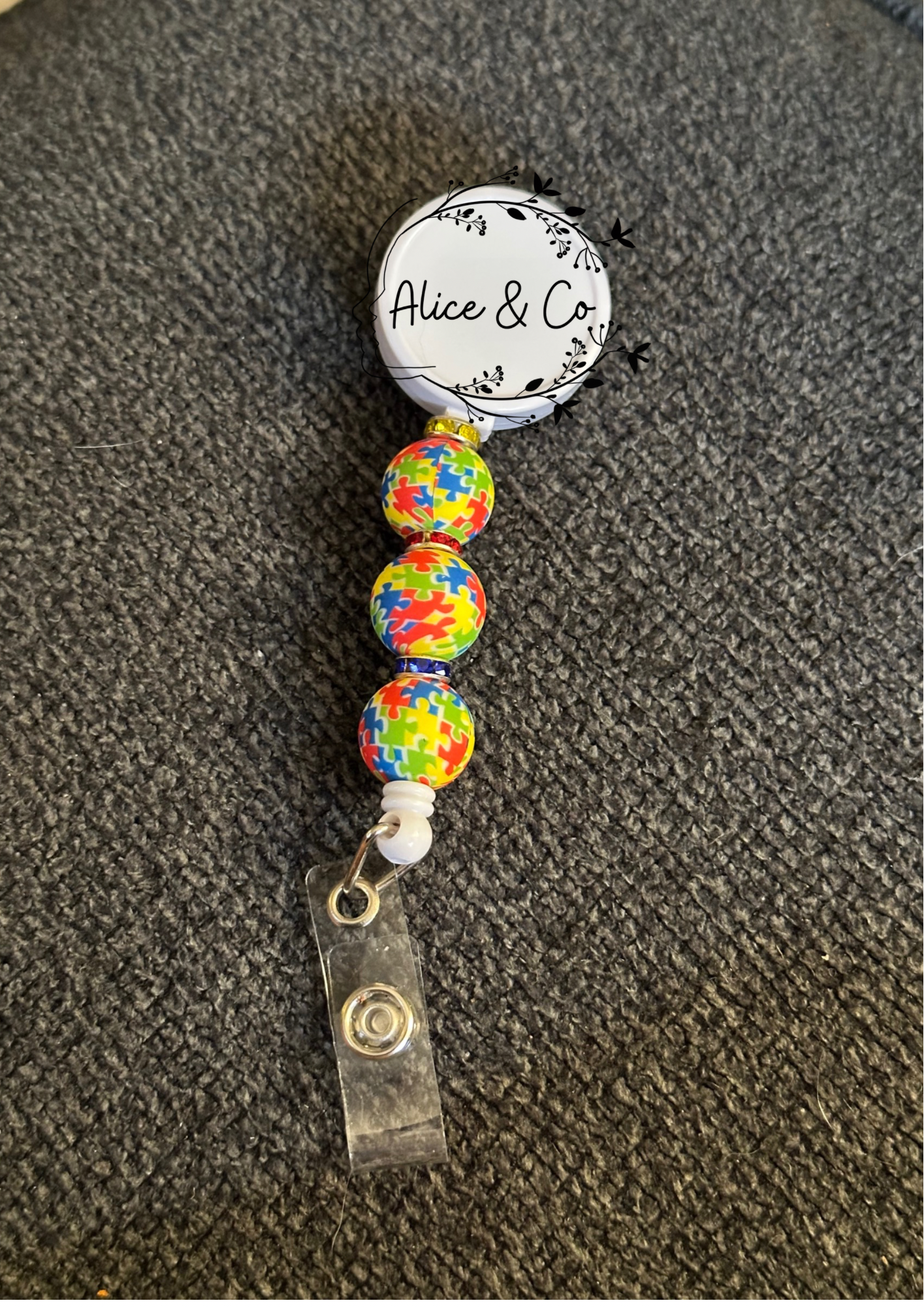 Personalized - Autism Awareness Badge Reel