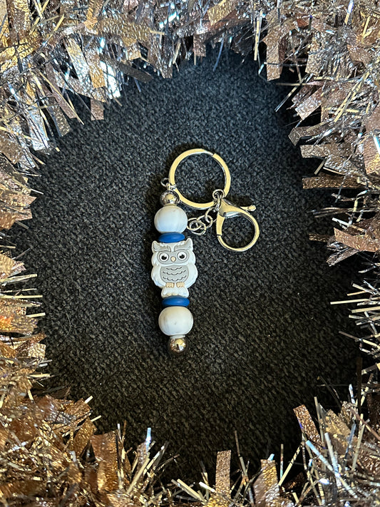 White Owl - Bar Keychain