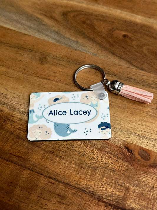 Pastel Mermaid Mini Keychain