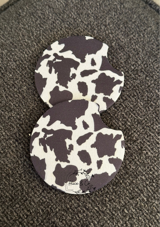 Cow - Car Coaster Set
