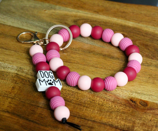 Dog Mom - Keychain & Wristlet Combo