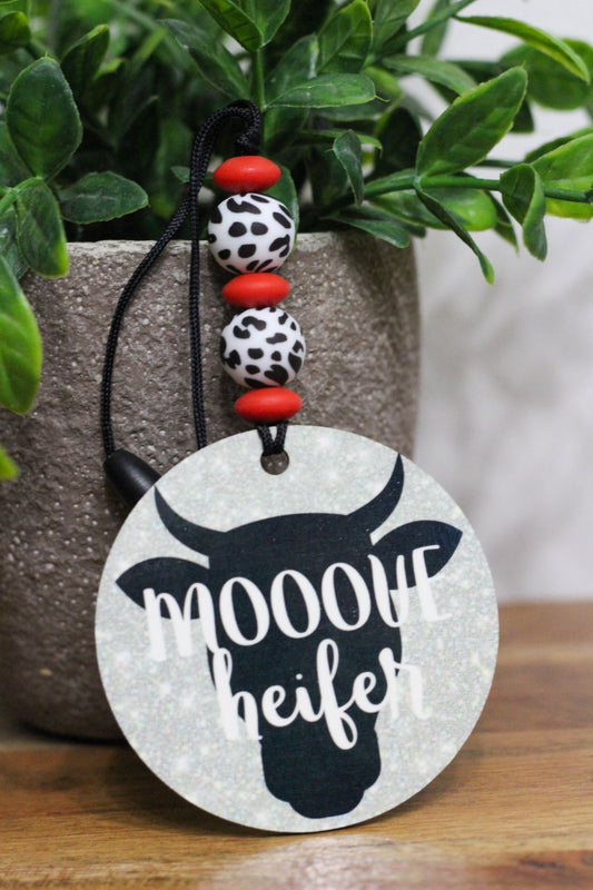 Mooove Heifer- Car Charm